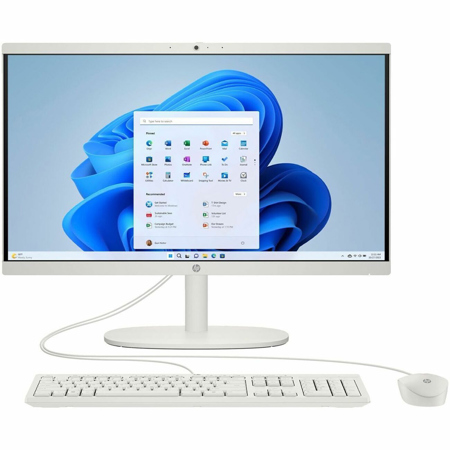 HP 22-dg0140 21.5" FHD AIO Desktop, N200 1.0GHz, 8GB RAM, 512GB SSD, W11H, White