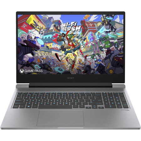 HP OMEN 16-ae0100nr 16.1" Full HD 144Hz Gaming Laptop, Intel Core i7-14650HX 2.2GHz, 16GB RAM, 512GB SSD, NVIDIA GeForce RTX 4060 8GB, Windows 11 Home, Meteor Silver