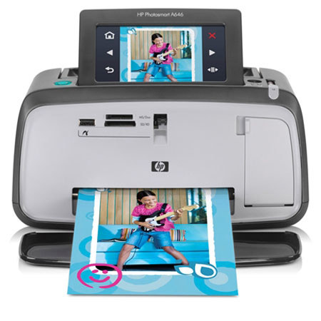 HP A646 Smart Photo Inkjet Printer, 3.45in Touchscreen