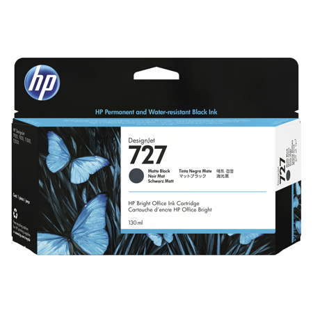 HP 727 130-ml Matte Black Designjet Ink Cartridge