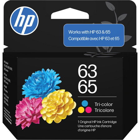 HP 63/65 Standard Yield Tri-Color Original Ink Cartridge