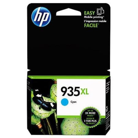 HP 935 XL High Yield Cyan Original Ink Cartridge, 825 Pages