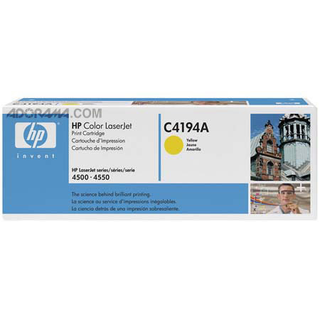 HP C4193A Yellow Toner Cartridge LaserJet, 6000 Copies