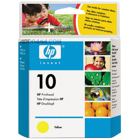 HP # 10 Replacement Yellow Printhead for the 2000C, 2500C, ColorPro ga & ColorPro cad Inkjet Printers