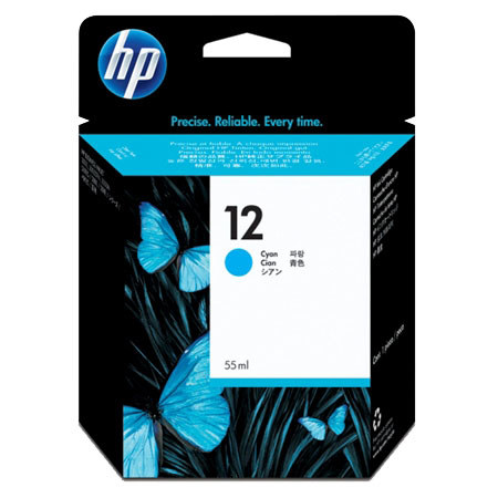 HP #12 Cyan Ink Cartridge for the Business 3000 Series Inkjet Printers, 55ml.