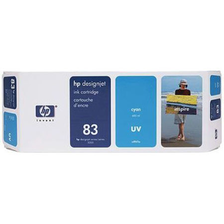 HP C4941A 83 680-ml Cyan UV Ink Cartridge