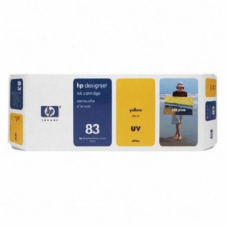 HP C4943A 83 680-ml Yellow UV Ink Cartridge
