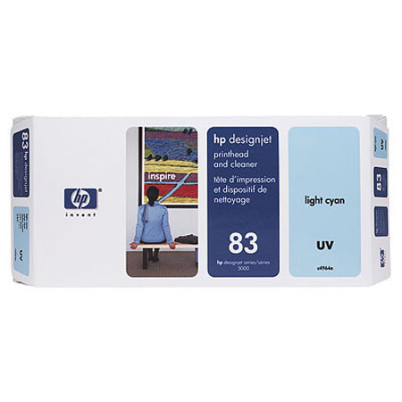 HP 83 Light Cyan UV Printhead and Cleaner C4964A