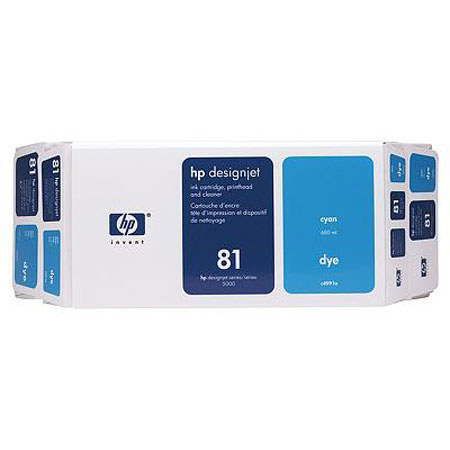 HP C4991A 81 Value Pack Cyan Dye Ink Cartridge