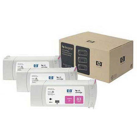 HP 83 3 Pack 680-ml Magenta UV Ink Cartridges