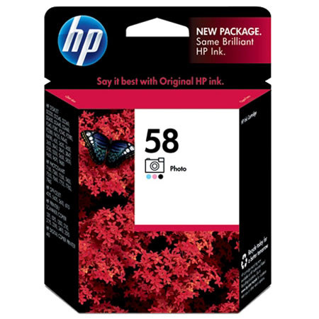 HP #58 Tri-Color Photo Inkjet Cartridge C6658AN