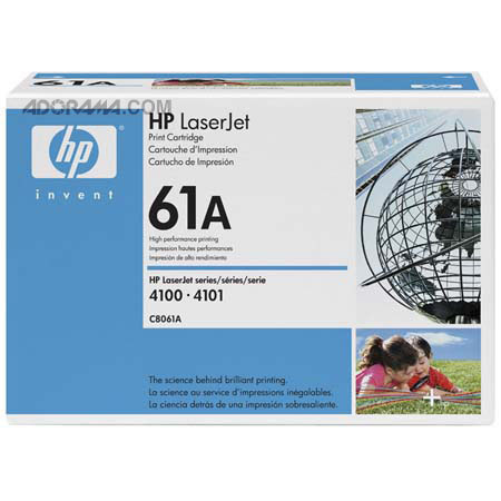 HP LaserJet C8061A Black Print Cartridge, 6000 Pages