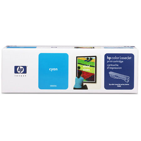 HP C8551A Color LaserJet Cyan Cartridge, 25K Pages