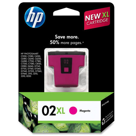 HP 02XL Magenta Ink Cartridge