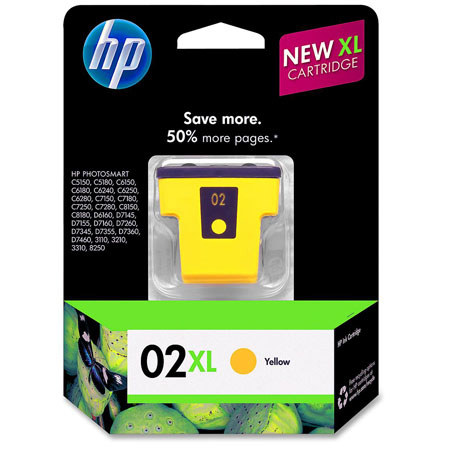 HP 02XL Yellow Ink Cartridge