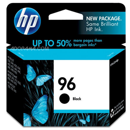 HP #96 Black Inkjet Cartridge, 21ml