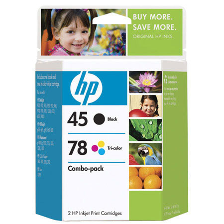 HP C8788FN #45/78 Combo, Tri-Color Inkjet Cartridges