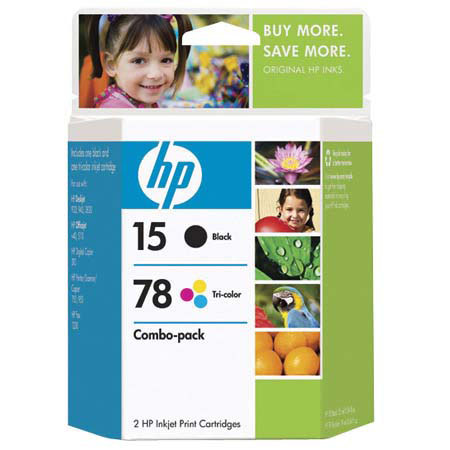 HP C8789FN Bk/Clr Combo Ink Cartrdge,600 Bk/450 Clr Pgs
