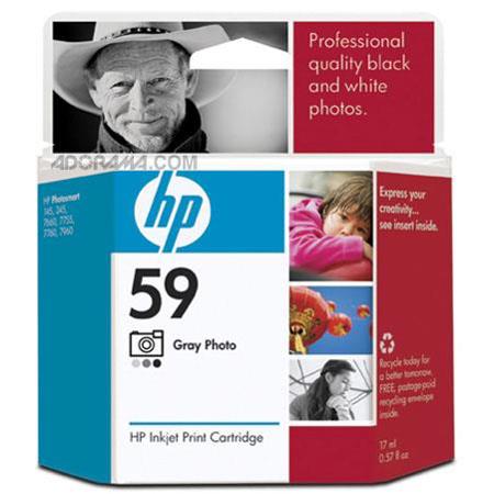 HP #59 Photo Gray Cartridge, Photosmart Inkjet Printers