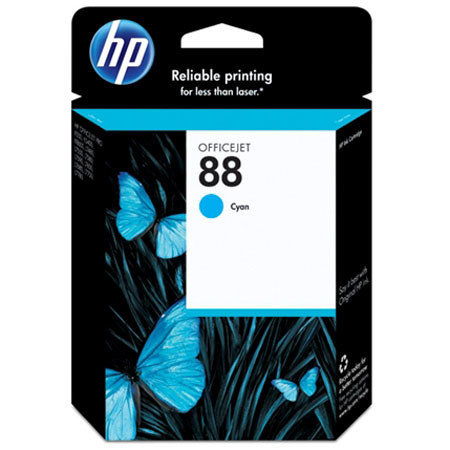 HP 88 Cyan Ink Cartridge C9386AN 9ml, Vivera Inks