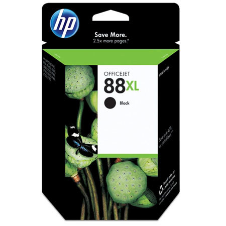 HP 88 Large Black Cartridge C9396AN with Vivera Inks