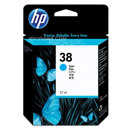 HP 38 Cyan Pigment Cartridge C9415A with Vivera Inks