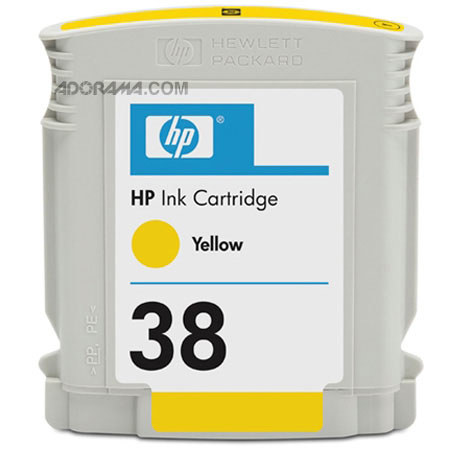 HP 38 Yellow Pigment Cartridge C9417A with Vivera Inks