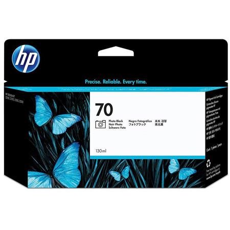 HP 70 Photo Black Vivera Ink Cartridge for DesignJet Inkjet Printers, 130ml