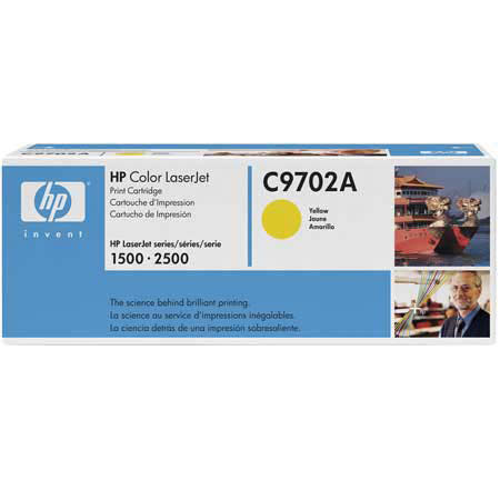 HP Color LaserJet C9702A Yellow Cartridge, 4000 Sheets