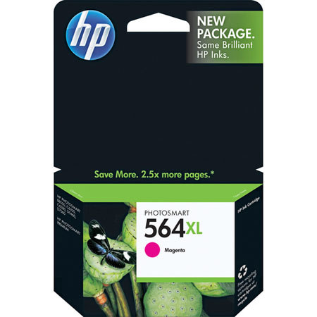HP 564xL Magenta Ink Cartridge, CB324WN