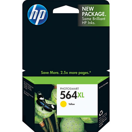HP 564xL Yellow Ink Cartridge, CB325WN