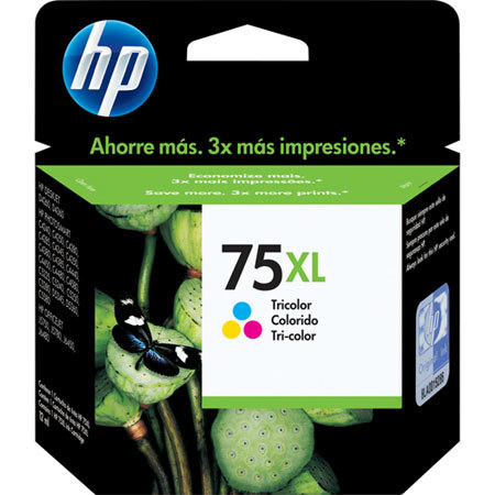 HP 75xL Tri-Color Inkjet Cartridge, Photosmart Printers