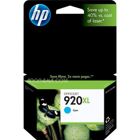 HP 920XL Cyan Officejet Cartridge, Yield: 700 Pages