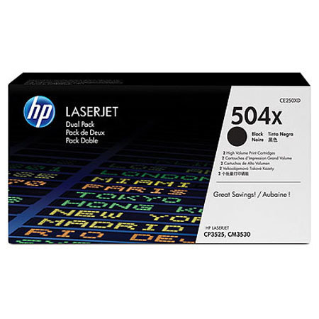 HP Black LaserJet Toner Cartridge, 2 Pack
