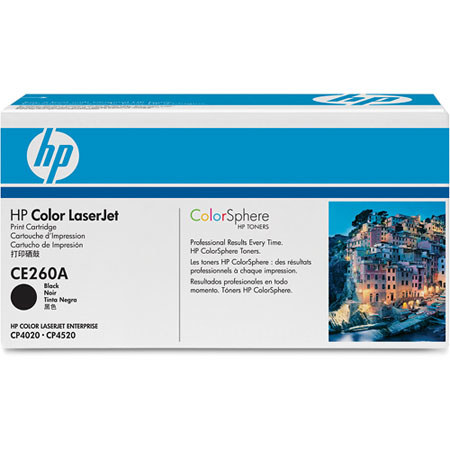 HP Color LaserJet CE260A Print Cartridge, Black