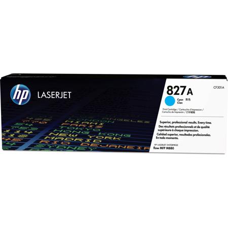 HP 827A Color LaserJet Enterprise Flow M880/M855 MFP Cyan Toner Cartridge