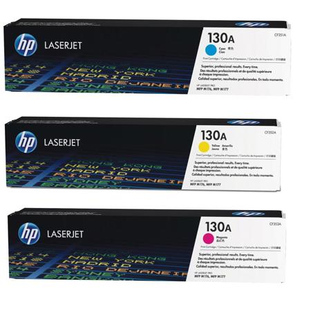HP 130A Color LaserJet Pro M177 Cyan / Yellow / Magenta MFP Toner Cartridge