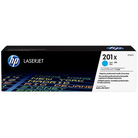 HP 201X High Yield Toner Cartridge for Color LaserJet Pro M252dw, M252n, MFP M277dw & MFP M277n Printers, 2300 Pages Yield, Cyan