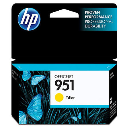 HP 951 Officejet Ink Cartridge, Yellow