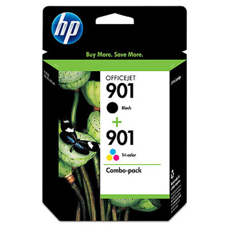 HP 901 Retail Combo Pack Cyan/Magenta/Yellow Cartridges