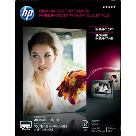 HP CR664A Glossy Premium Photo Paper (8.5x11"), 50 Sheets