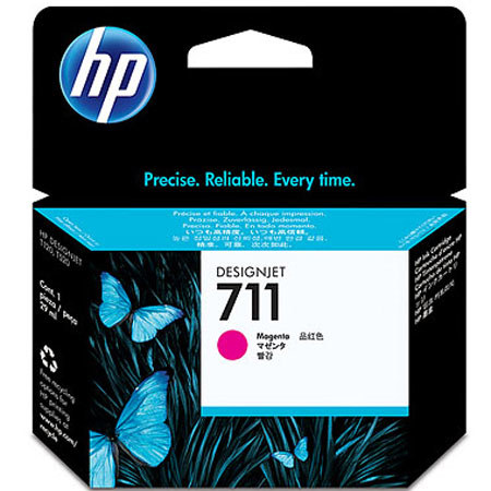 HP 711 Ink Cartridge Set with 38ml Black, 29ml Cyan, Magenta