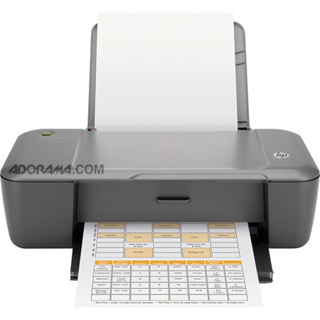 HP Deskjet 1000 Color Printer-J110a, Integrated Memory