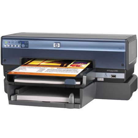 Hewlett-Packard Hewlett Packard - HP Deskjet 6980DT Color Inkjet Duplex Printer with Wi-Fi Wireless and Wired Ethernet &amp; USB, 4 Color 8.5" x 14", &amp; Additional Tray