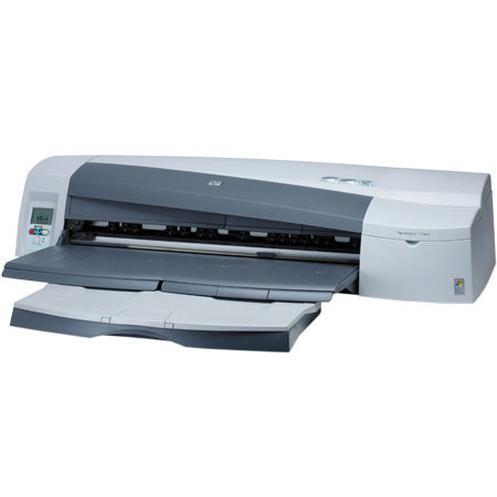 HP Designjet 110plus nr Large Format Network 4 Color Printer with Automatic Roll Feed, 24" Wide x 600" Rolls.