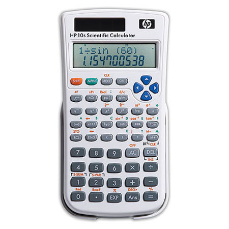 HP 10S Dual Power Scientific Calculator