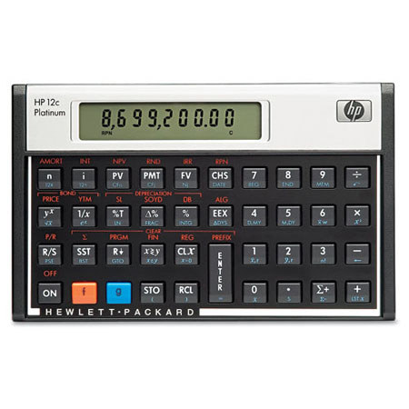 HP 12C Platinum Financial Calculator