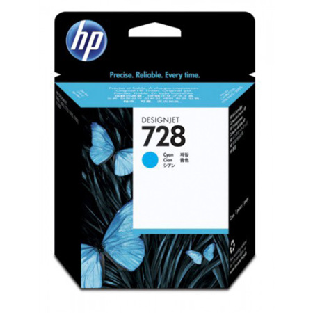 HP 728 40-ml Cyan DesignJet Ink Cartridge