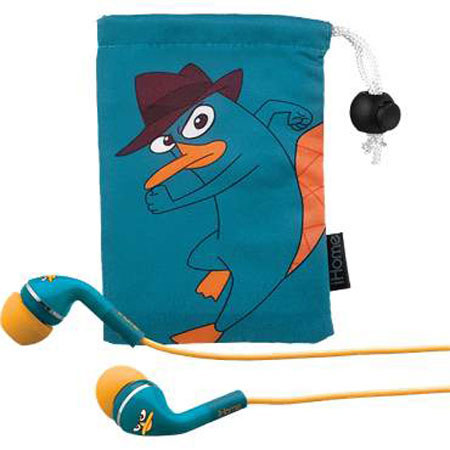 iHome DF-M15 Disney Phineas & Ferb Noise Isolating Headphones