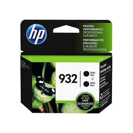 HP 932 Black Original Ink Cartridge, Pack of 2